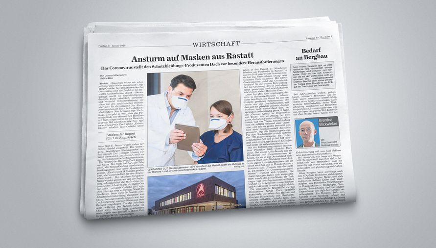 Rush for respiratory masks from Rastatt
