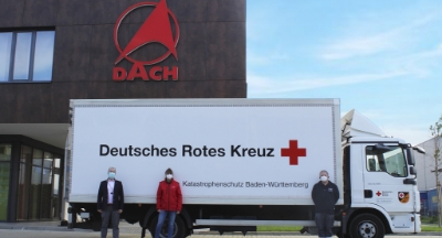 DACH donates woollen blankets to the DRK Stuttgart
