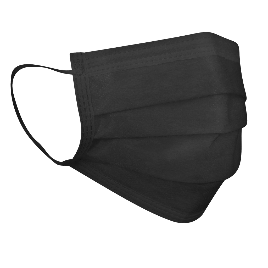 Medical Face Mask, Black, with ear loops, Type IIR